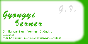 gyongyi verner business card